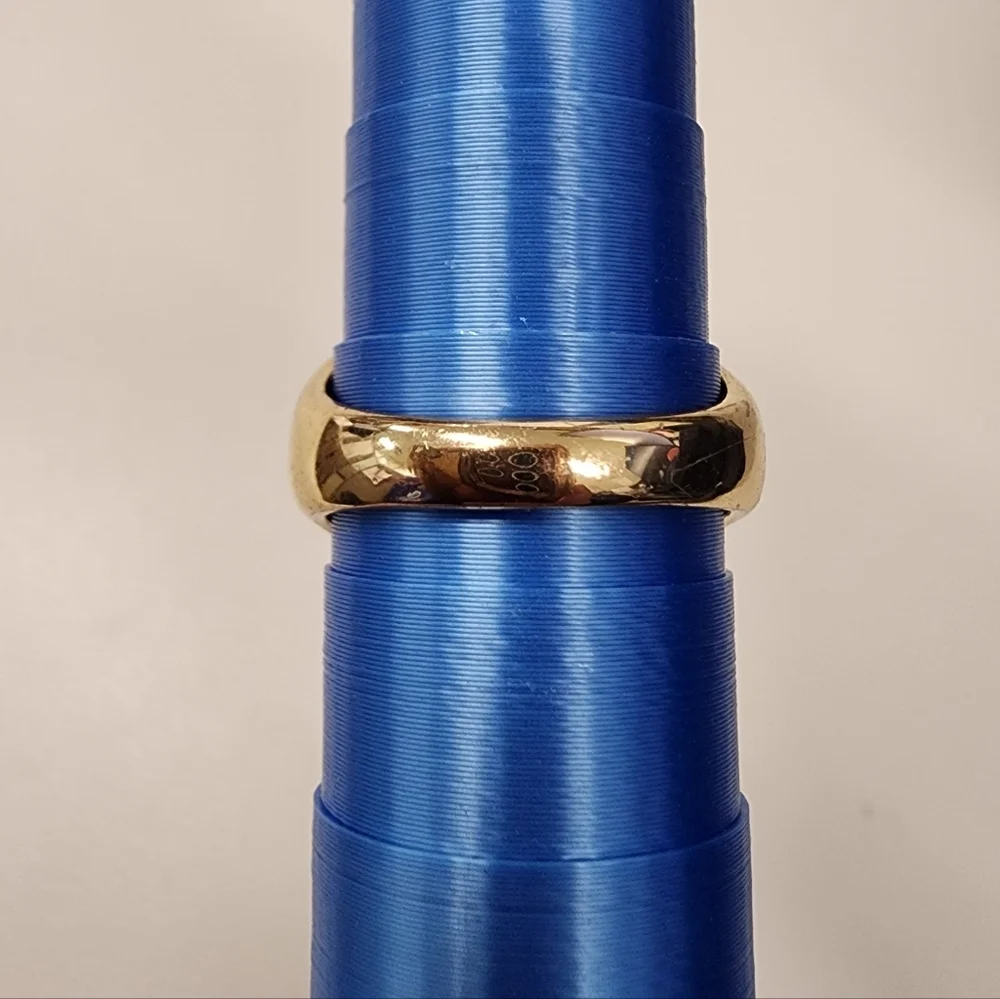 Sz 8 Gold-tone Multi-Color stone Pavé Signet Ring Rainbow Rhinestone Cluster